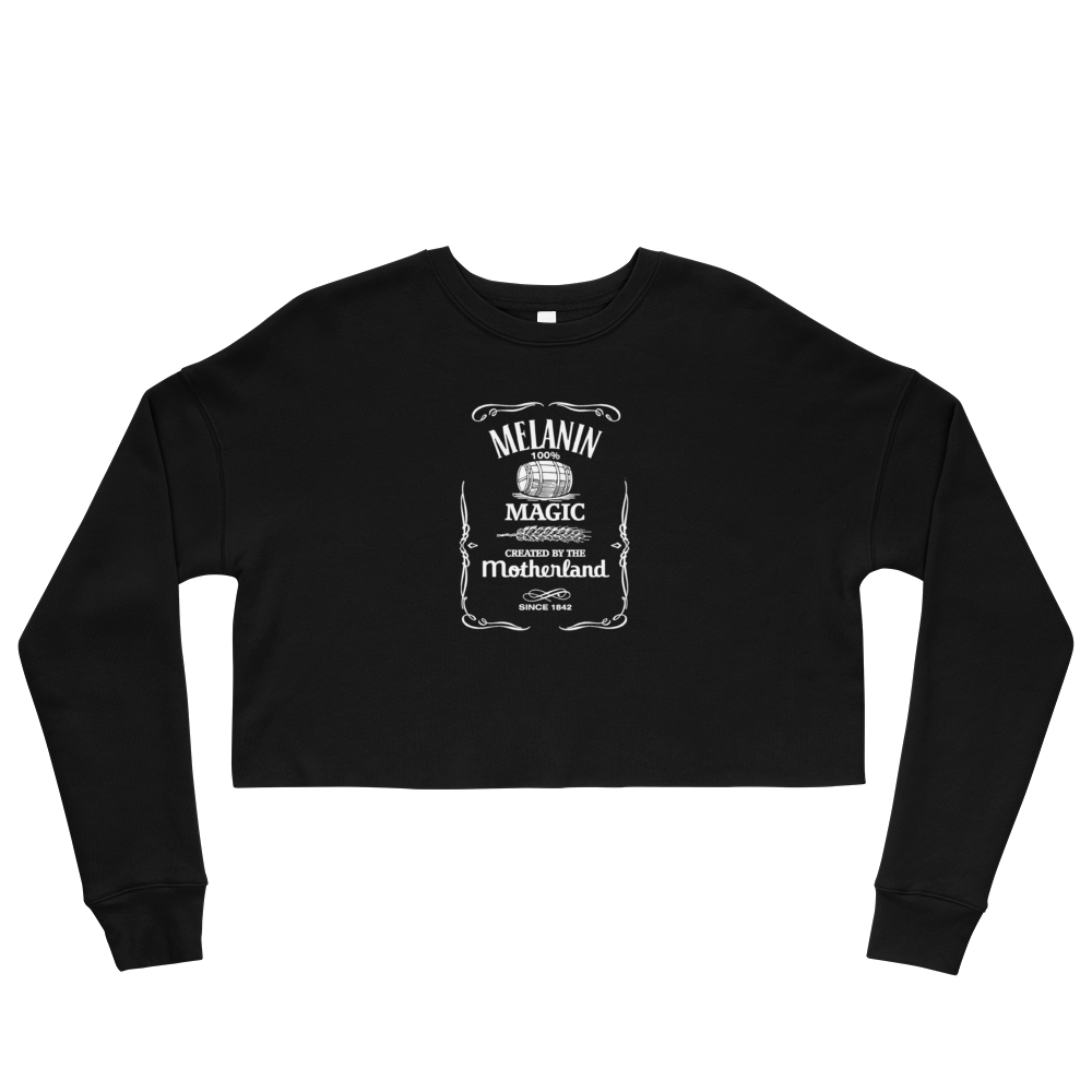 Melanin Whiskey Cropped Sweatshirt